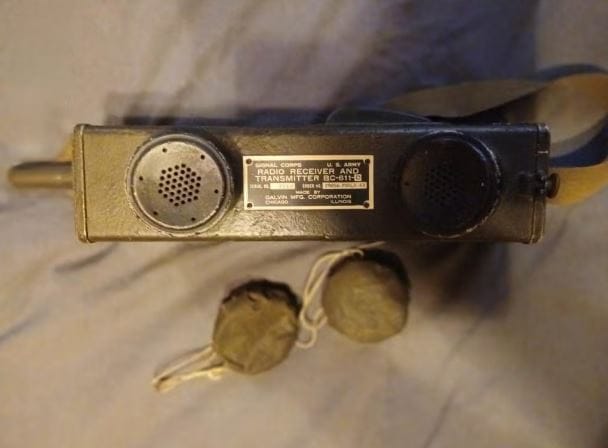 Talkie-walkie Seconde Guerre mondiale BC 611