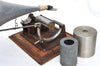 Phonographe à cylindres avec son mécanisme fonctionnel