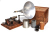 Phonographe à cylindres avec son mécanisme fonctionnel