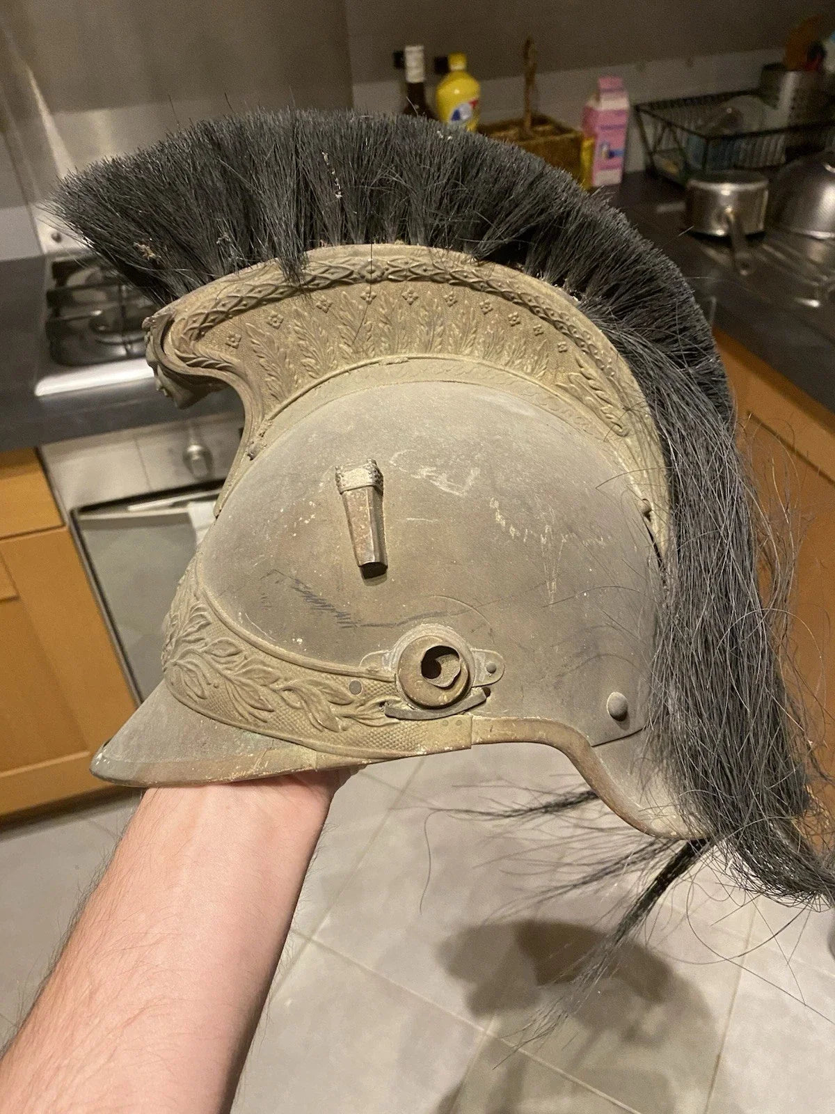 Casque de gendarme modèle 1912
