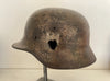 Casque allemand camouflé Normandie