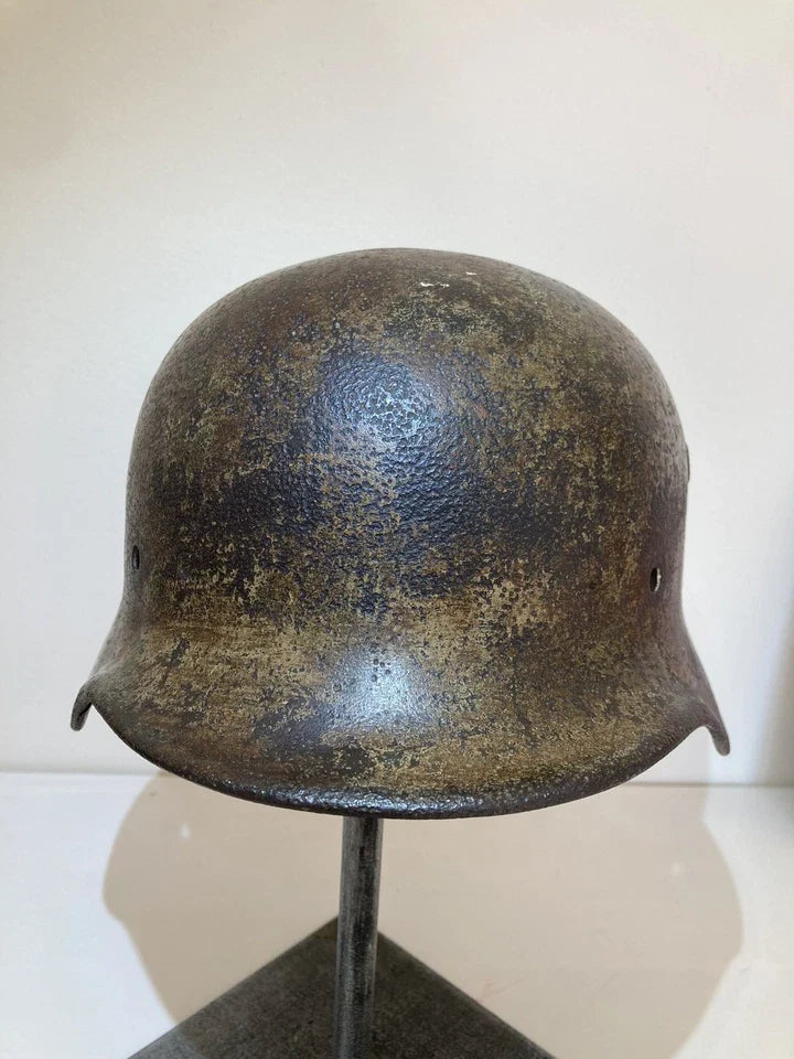 Casque allemand camouflé Normandie
