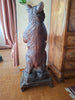 Sculpture ancien en bois ours