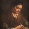 Peinture huile sur toile représentant le portrait d'une grande maîtrise picturale