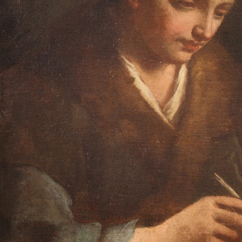 Peinture huile sur toile représentant le portrait d'une grande maîtrise picturale