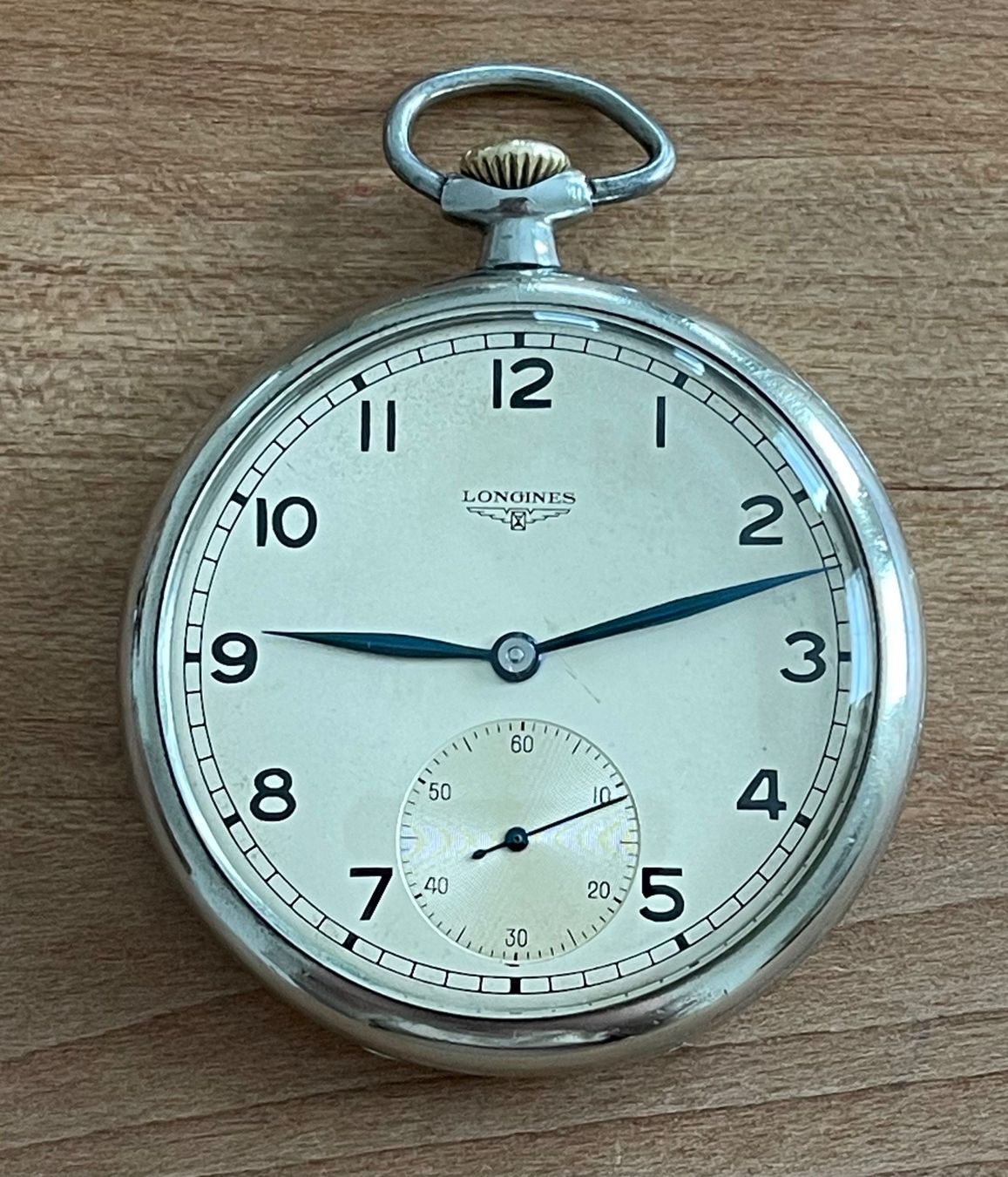 Montre de poche Longines vintage des années 1940