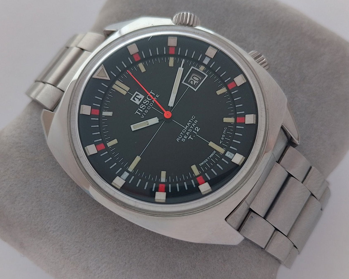 Montre de plongée vintage Tissot Seastar T.12 Automatique Navigator des années 1970