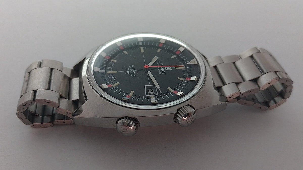 Montre de plongée vintage Tissot Seastar T.12 Automatique Navigator des années 1970