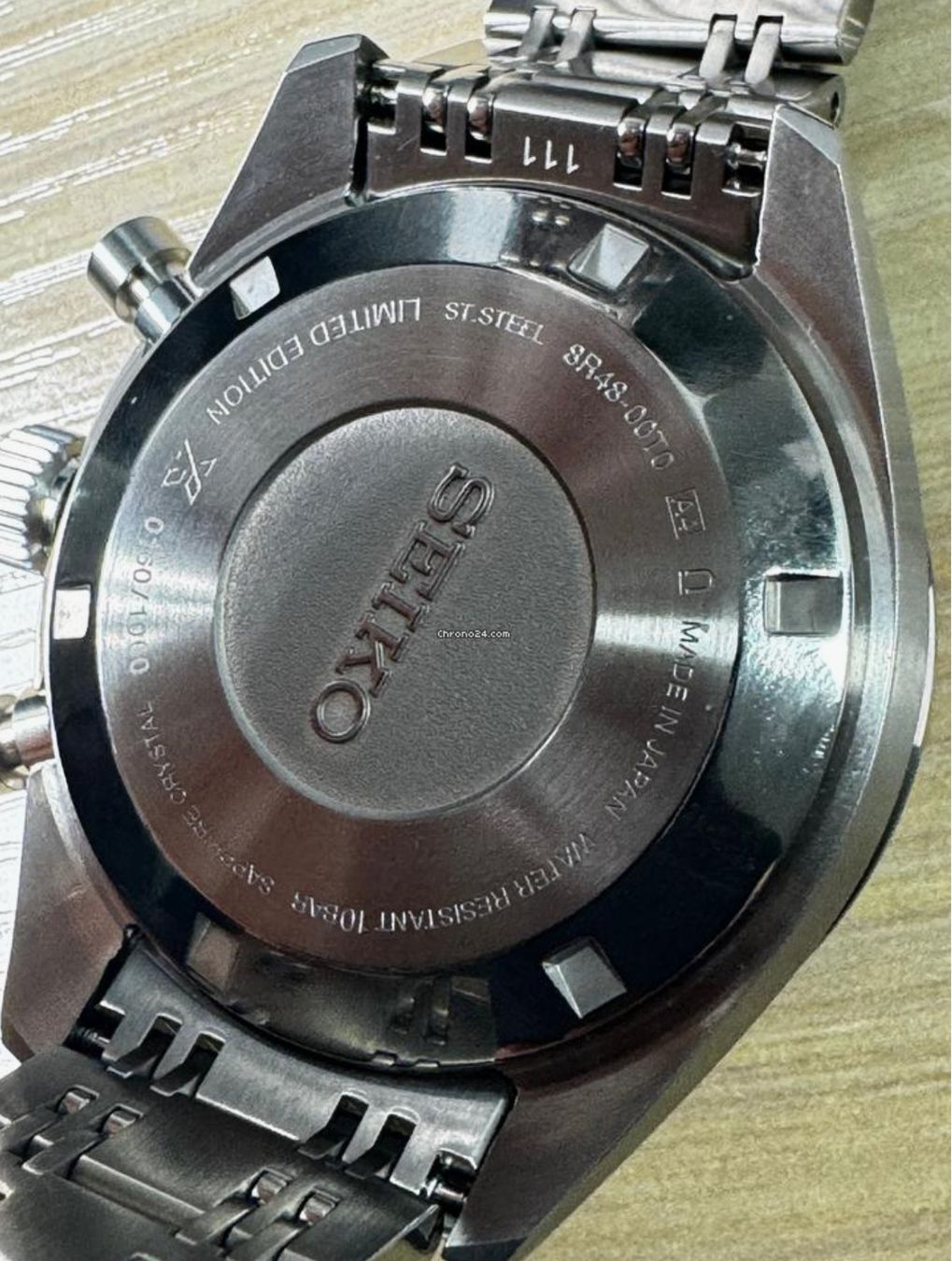Montre chronographe exceptionnelle Seiko Prospex SRQ049 Panda en édition limitée