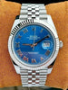 Montre de prestige Rolex Datejust avec cadran bleu Azzurro