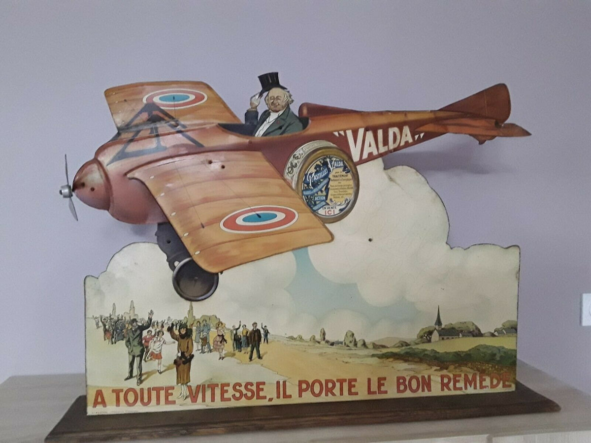 Plaque émaillé pastilles valda