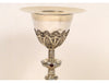 Calice en argent massif vermeil et rubis, 19e