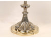 Calice en argent massif vermeil et rubis, 19e