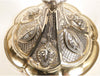 Calice en argent massif vermeil et rubis, 19e