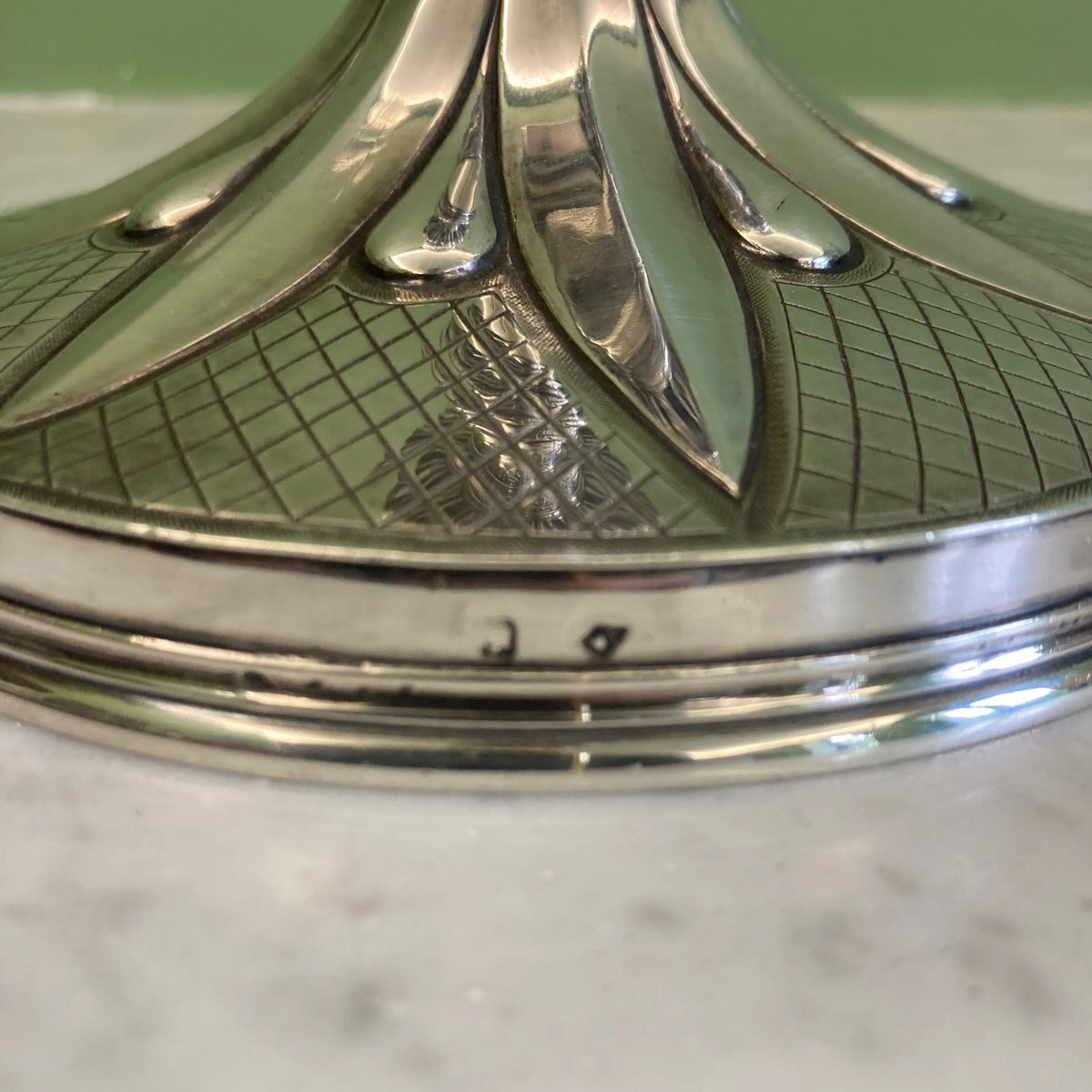 Calice néogothique argent massif et vermeil fin 19e.Maison Favier