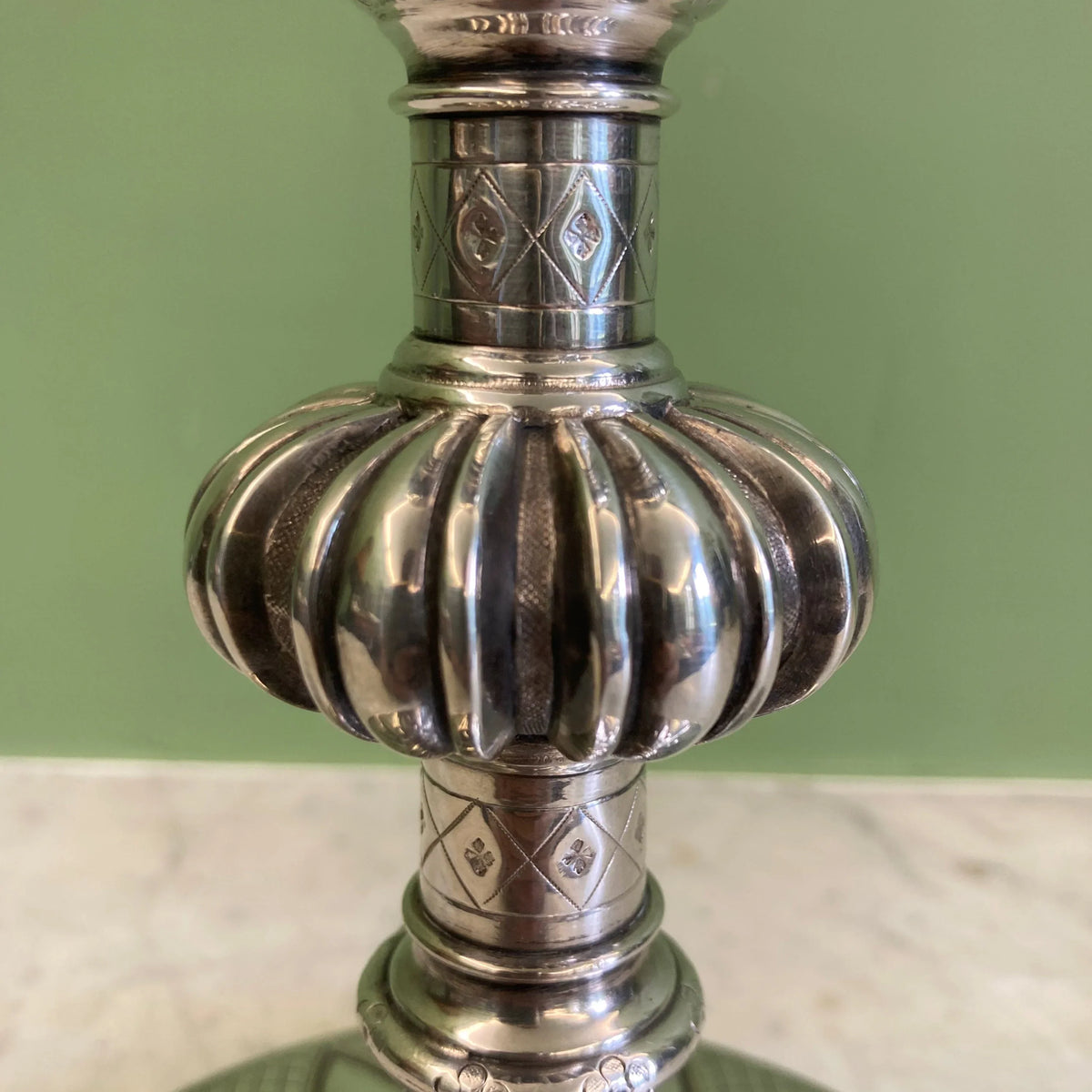 Calice néogothique argent massif et vermeil fin 19e.Maison Favier