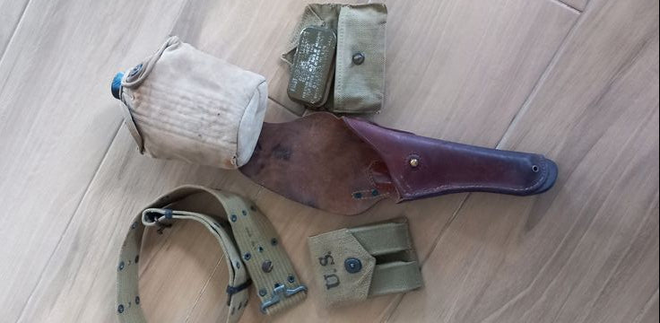 original Ensemble complet d'équipement militaire américain de la Seconde Guerre mondiale