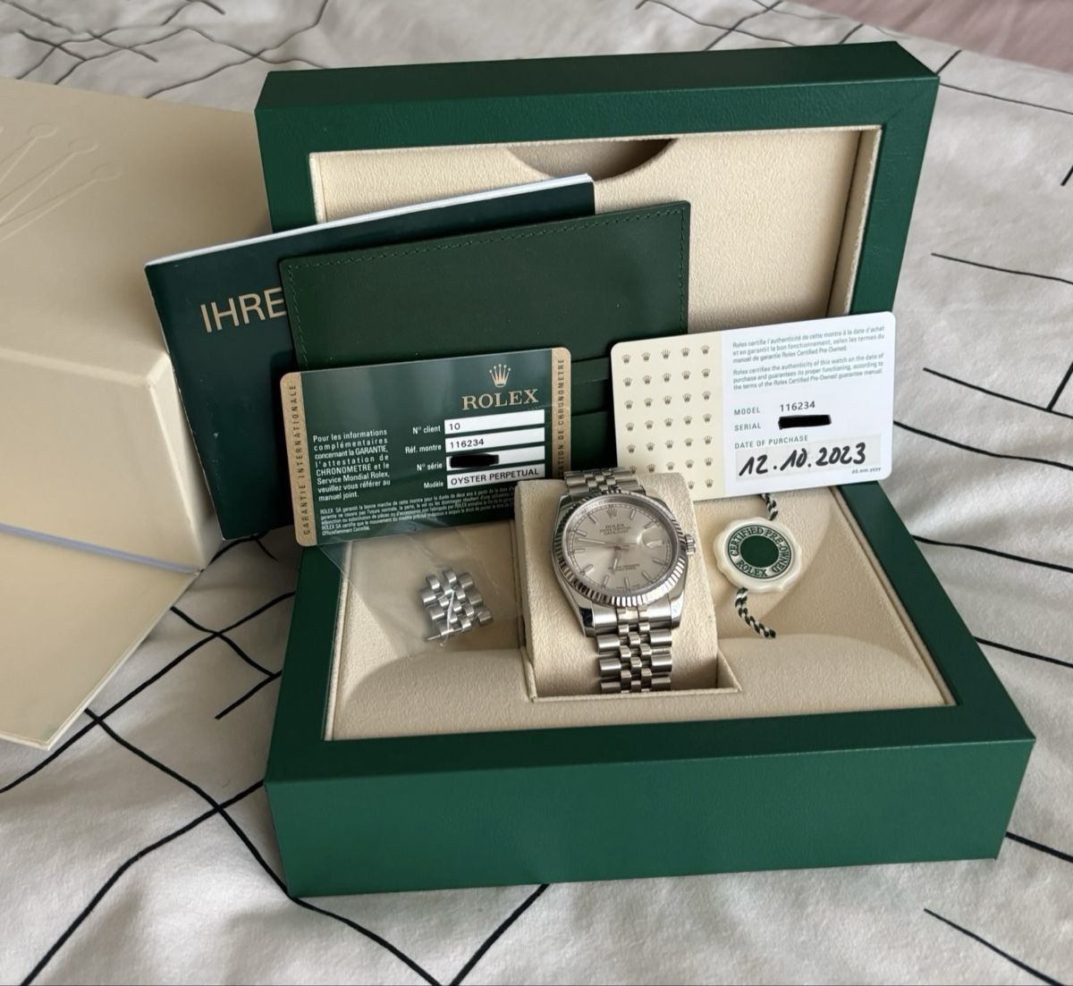 Montre de prestige Rolex Datejust 116234