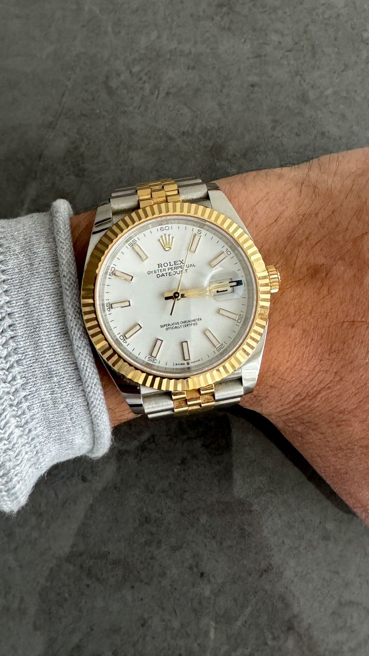 Montre de luxe Rolex Datejust 41 en or jaune et acier