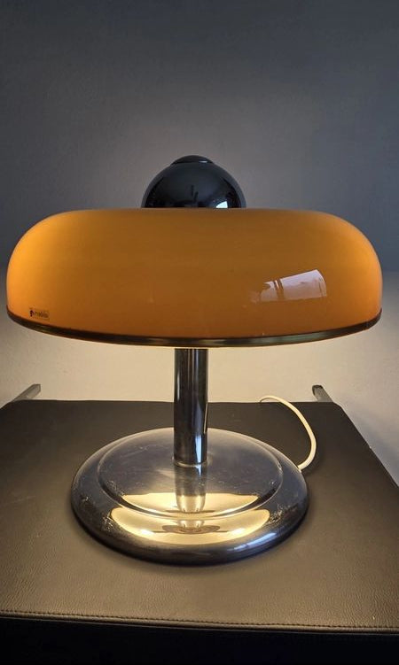 Rare lampe de bureau, vintage, 1970, Meblo, Guzzini, Space Age