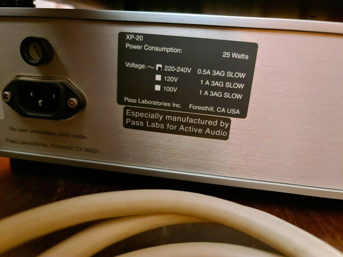 Preampli pass labs X20