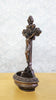 bénitier avec crucifix - Décoration d'autel catholique, support d'eau bénite mural ou de table, cadeau religieux