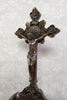bénitier avec crucifix - Décoration d'autel catholique, support d'eau bénite mural ou de table, cadeau religieux