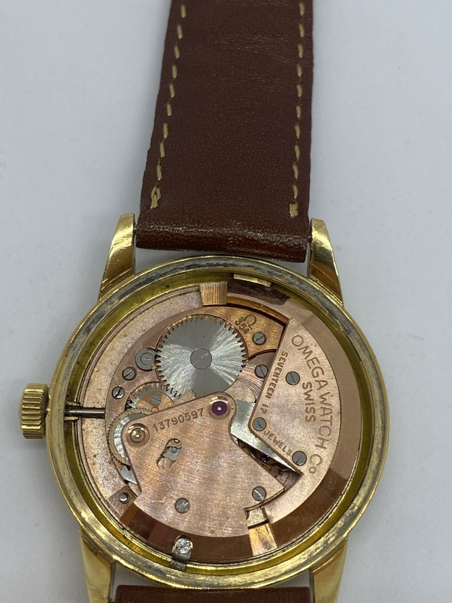 Montre Vintage Omega Seamaster Automatique Bumper Or 18 Carats
