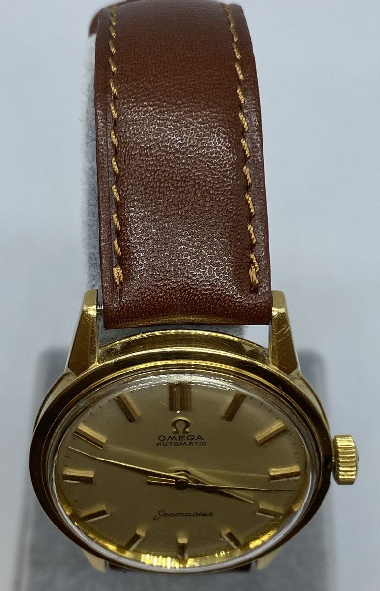 Montre Vintage Omega Seamaster Automatique Bumper Or 18 Carats