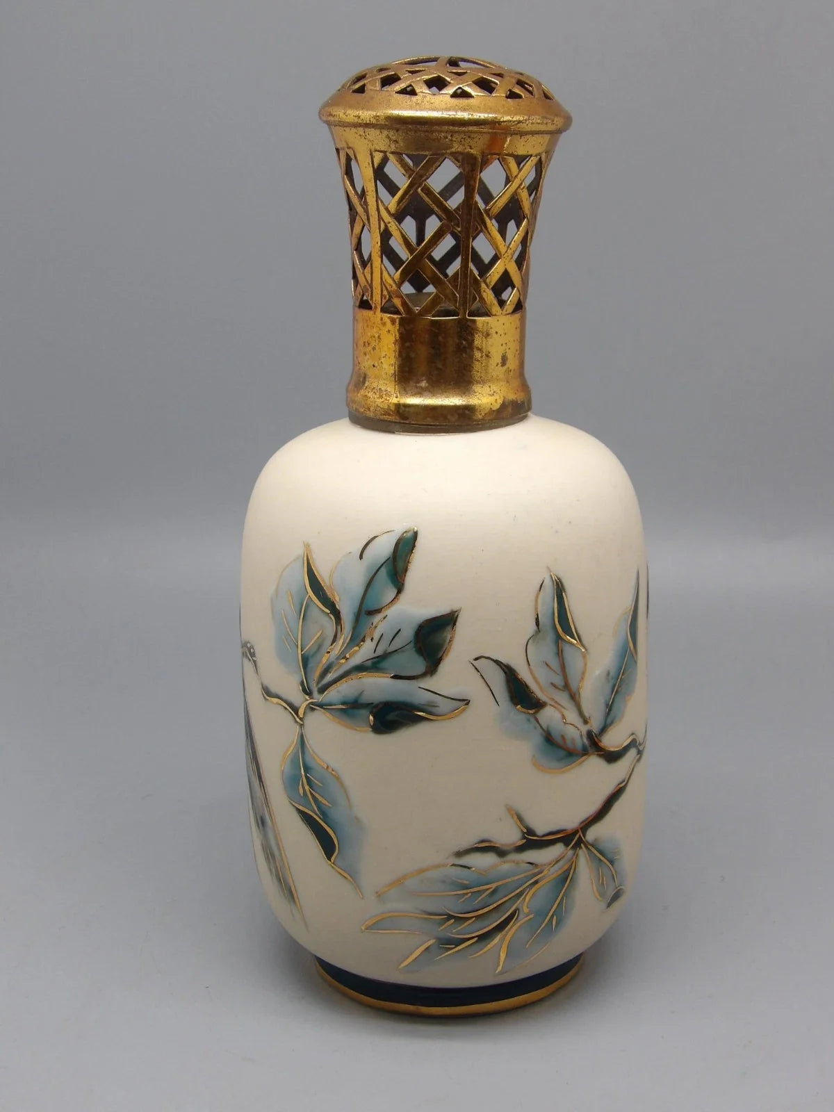 Lampe berger ancienne tharaud limoges decor oiseaux aubepine