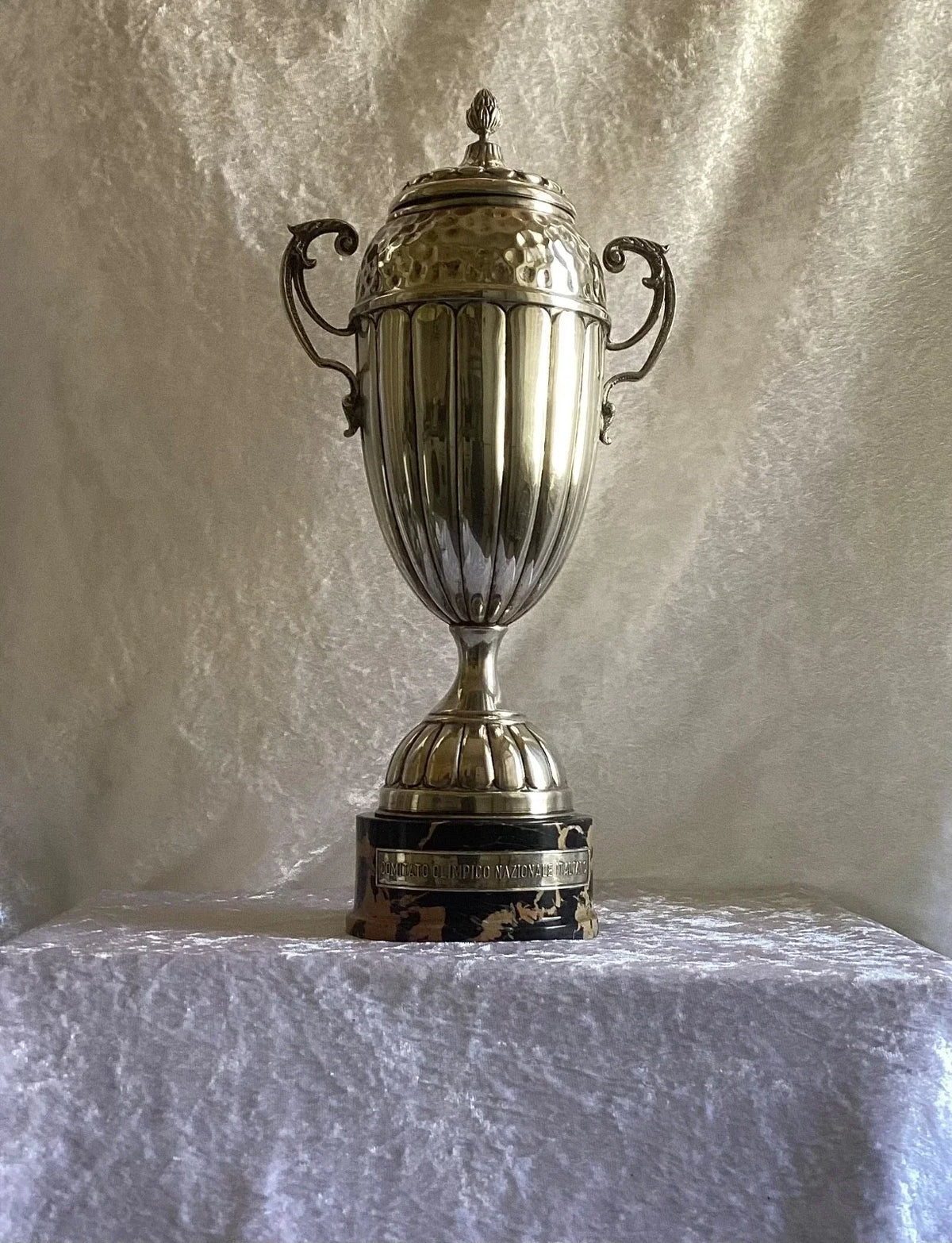 RARE GRANDE COUPE  TROPHÉE ANCIENNE ARGENT MASSIF
