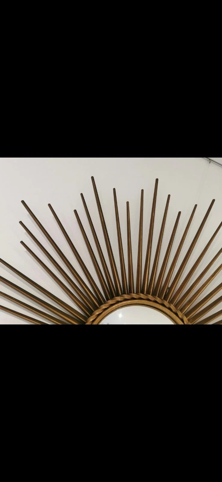 MIROIR OEIL SORCIERE VINTAGE SIGNE CHATY VALLAURIS POILLERAT SUNBURST MIRROR XX