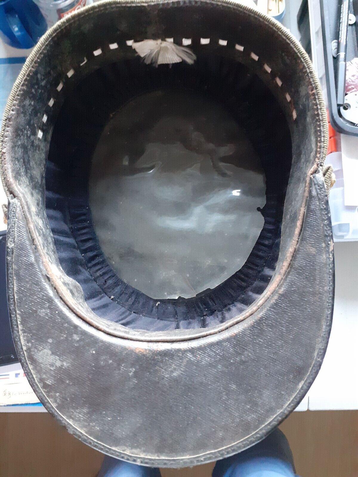 Très  beau et très rare Kepi de campagne d'un général de division (avec barre dorée de commandement supérieur)