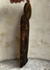 Tableau Ancien Portrait Vierge Marie en Prière Peinture Religieuse Icône  Bois