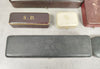 Lot de 8 boites ecrin rangement bijoux montres bijouterie joaillerie velour e44