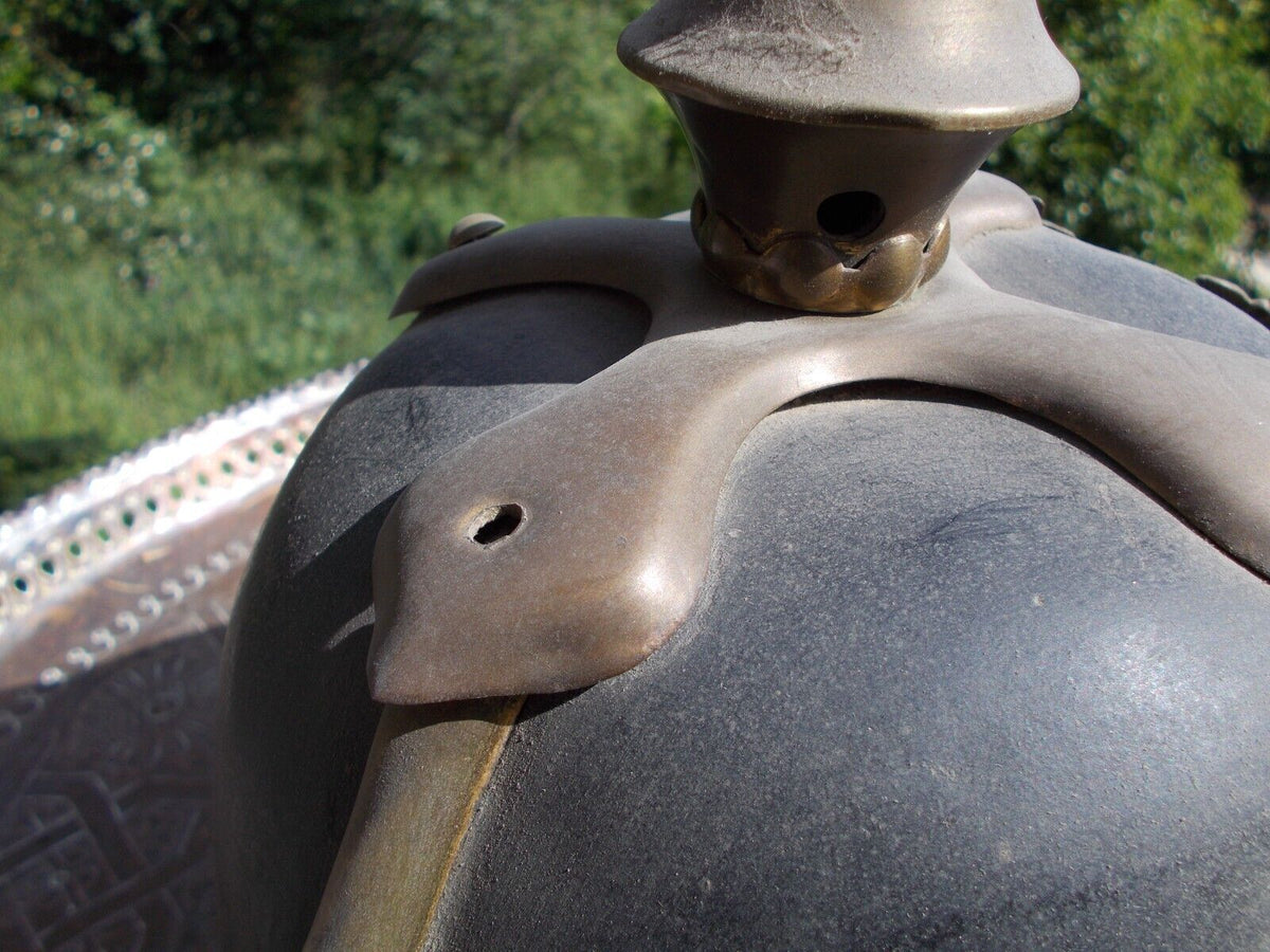Ancien casque à pointe allemand marqué 1870 WW1 14-18