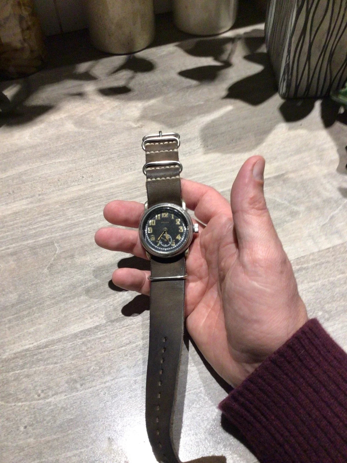 Montre ancienne aviateur vintage