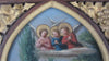 tableau, Huile sur PANNEAU ZINC , Scène Religieuse , Descente De Croix , 19eme