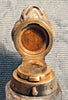 Beau flacon double ancien à parfum et sels en cristal taillé