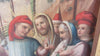 tableau, Huile sur PANNEAU ZINC , Scène Religieuse , Descente De Croix , 19eme