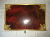 Coffret de table placage écailles style Louis XV Signé Rischmann Pau