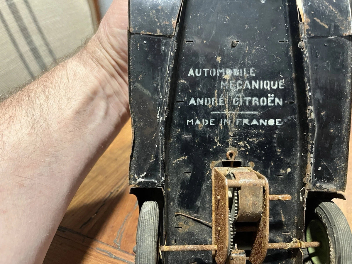 JOUET VOITURE EN TOLE AUTOMOBILE MÉCANIQUE ANDRÉ CITROËN