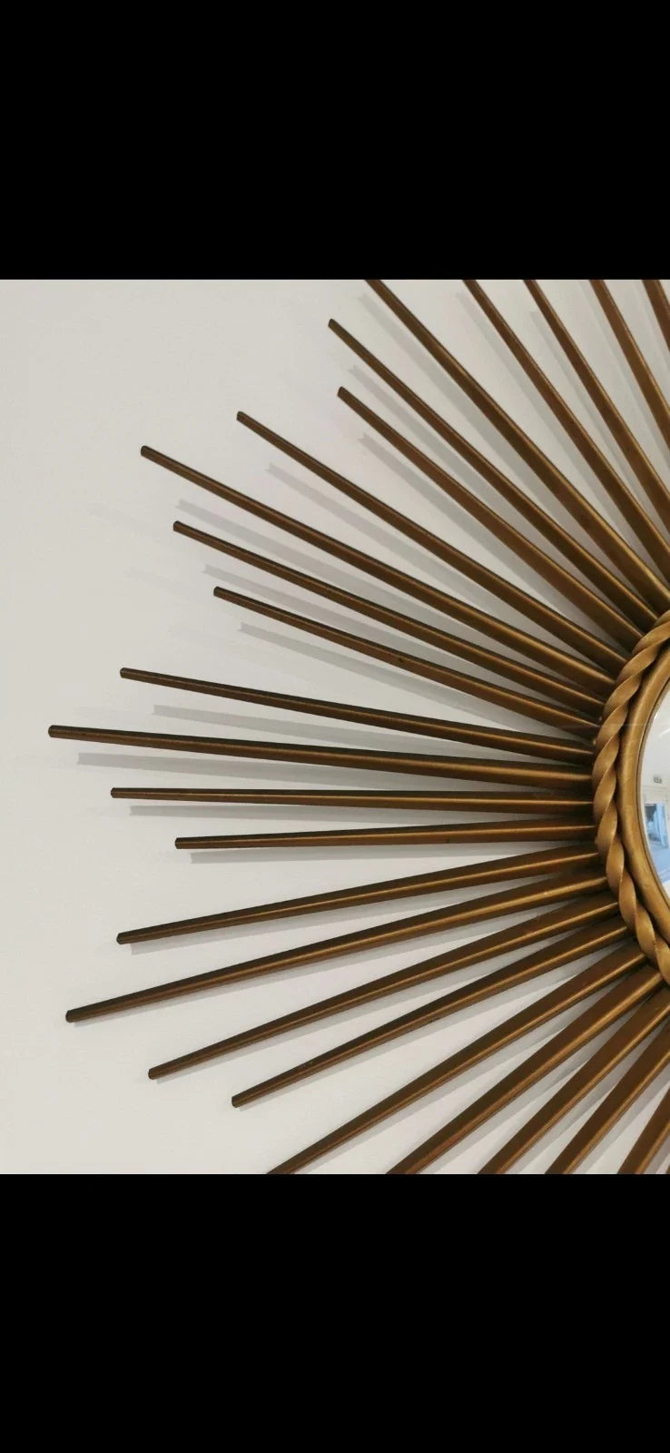 MIROIR OEIL SORCIERE VINTAGE SIGNE CHATY VALLAURIS POILLERAT SUNBURST MIRROR XX