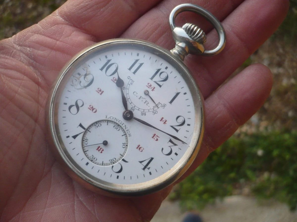Montre à gousset ancienne longines c.f.r