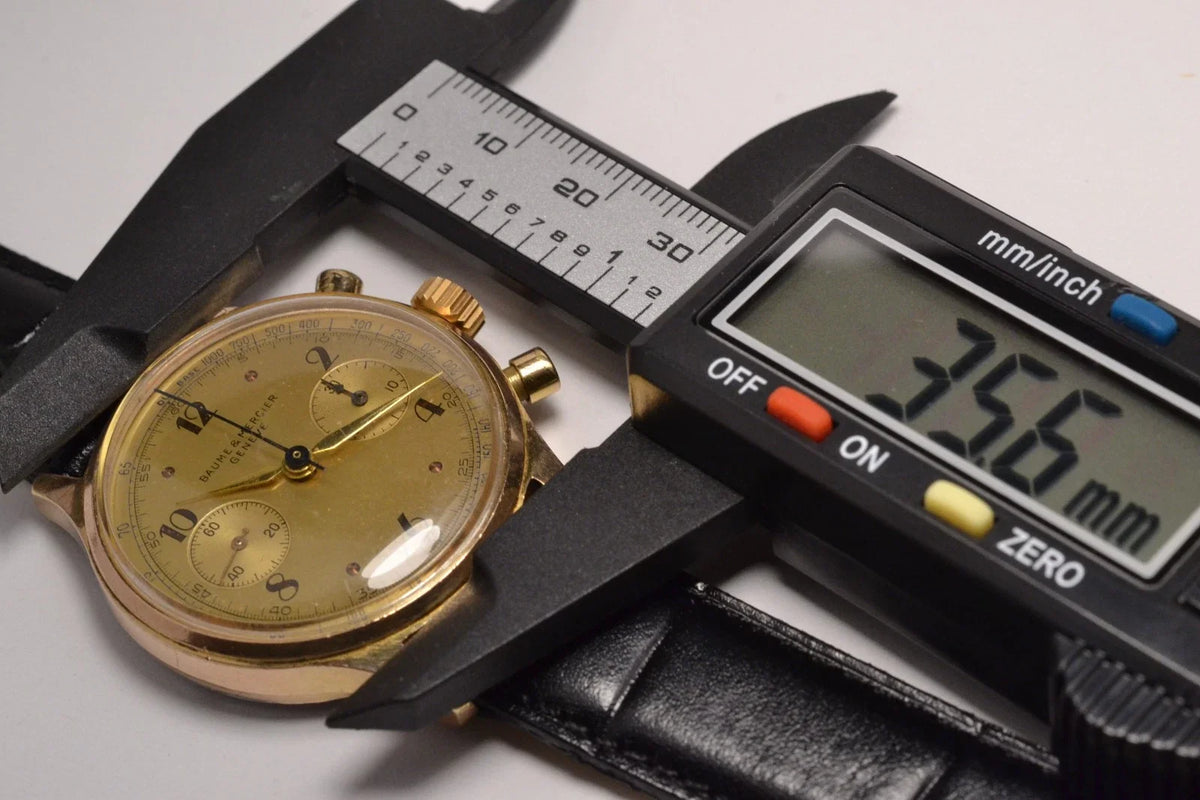 MONTRE CHRONOGRAPHE SUISSE BAUME & MERCIER GENEVE 1960 VINTAGE WATCH