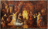 MONTICELLI Adolphe Tableau Ancien Scène Biblique Royale Princesse Peinture 19ème