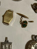 Lots de bijoux anciens en or 18 k et argent massif