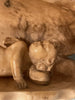 Sculpture 19ème XIXème Albâtre Grand Tour Angelot Putto Coquille Collection Rare