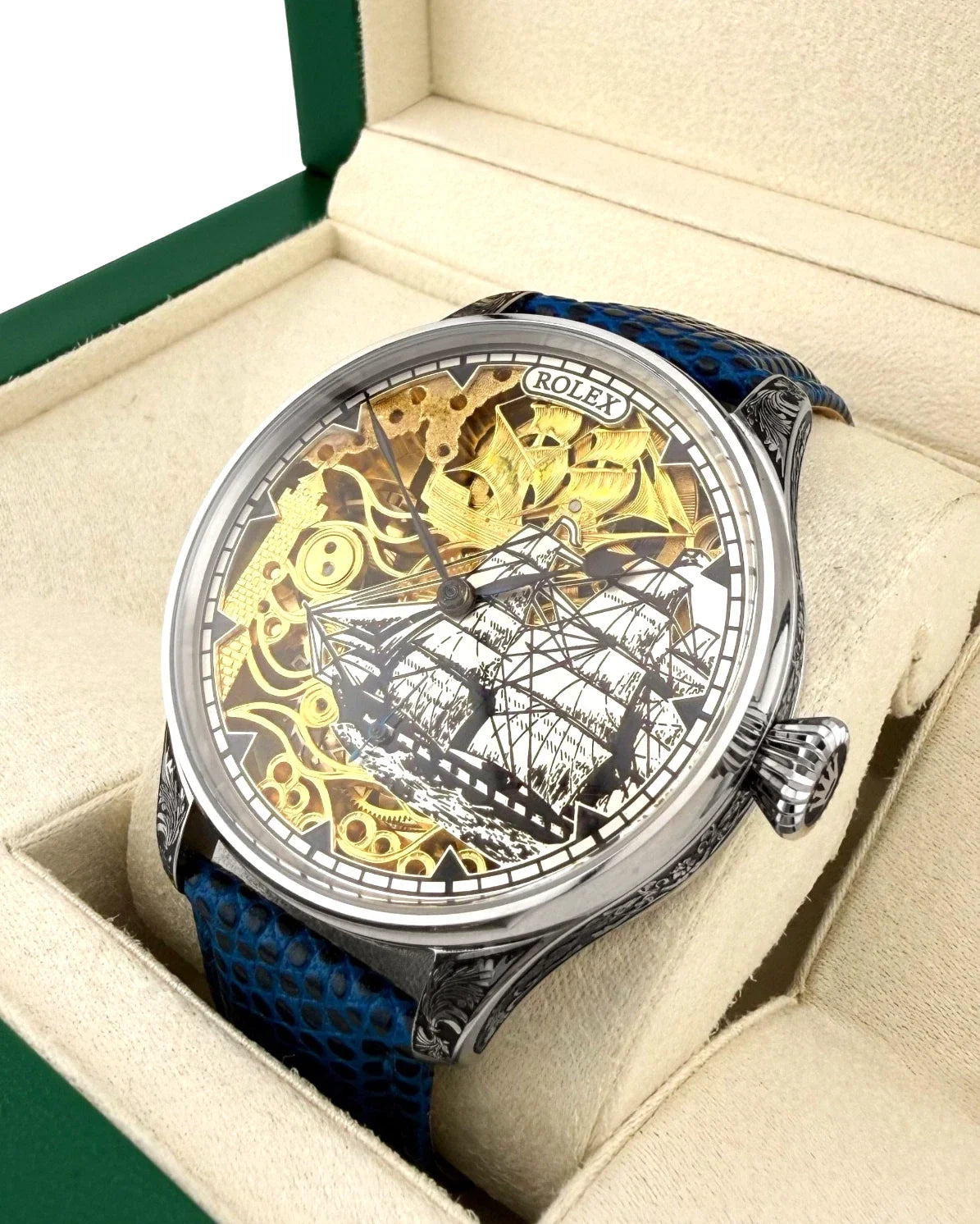 MONTRE ROLEX HOMME MOUVEMENT VINTAGE DANS UN BOITIER NEUF DE QUALITÉ, ENTIÈREMENT RÉVISÉE.