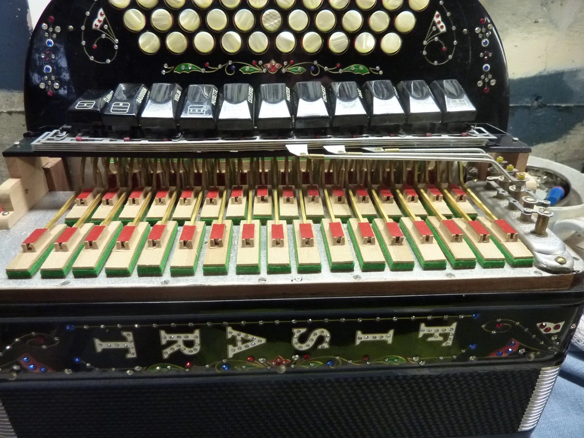 Rare et magnifique ancien accordéon diatonique FISART